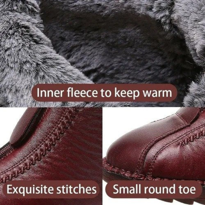 Bottines antidérapantes en simili cuir : élégance et sécurité au quotidien