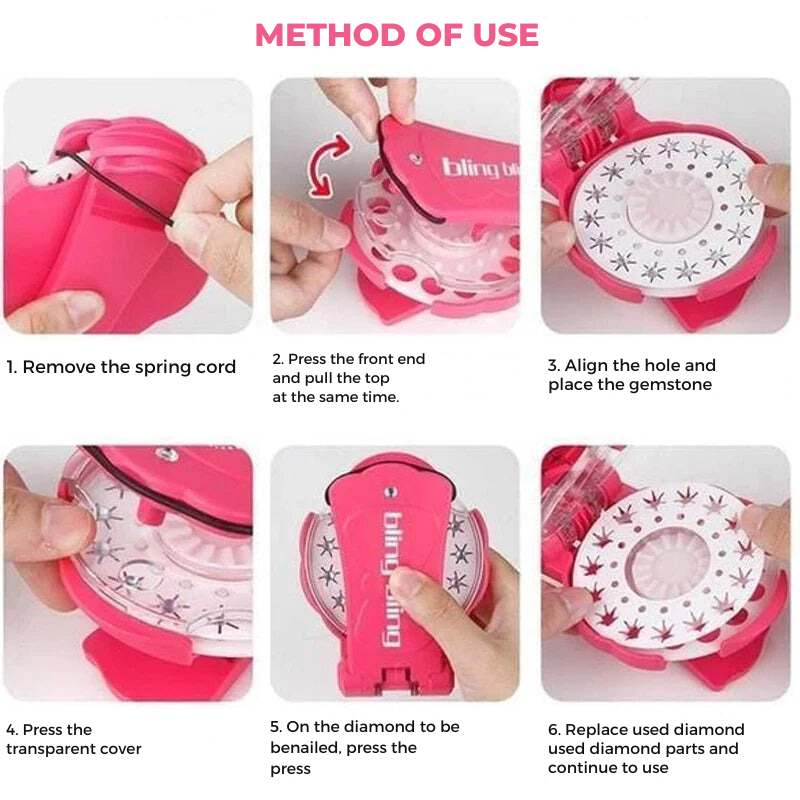 Sešívačka Blinger Gem: Ozdobte své doplňky s leskem