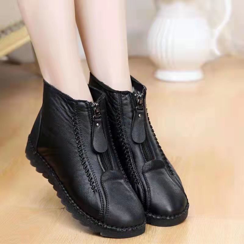 Bottines antidérapantes en simili cuir : élégance et sécurité au quotidien