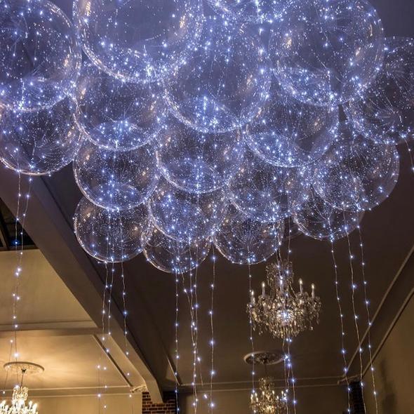 بالونات LED قابلة لإعادة الاستخدام لإضاءة حفلاتكم (X10)